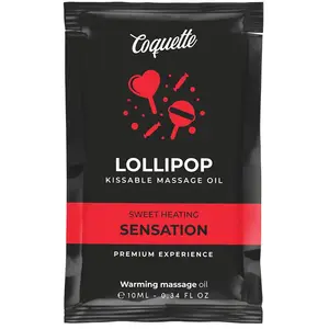 Coquette Huile de Massage Chauffante Kissable Lollipop 10ml pas cher