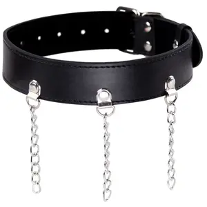 OHMAMA Collier Fétiche avec Anneaux Ajustable pour Jeux Sensuels pas cher