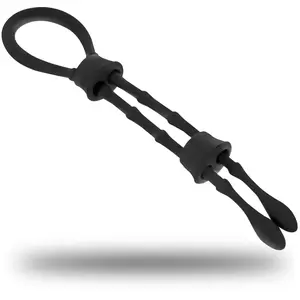 Comparateur de prix : Anneau Cordon Coq et Testicules en Silicone OHMAMA pour une Performanc...