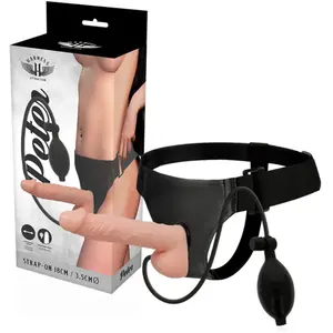 Comparateur de prix : Harnais Attraction avec Pénis Gonflable 18 cm - Plaisir Optimal
