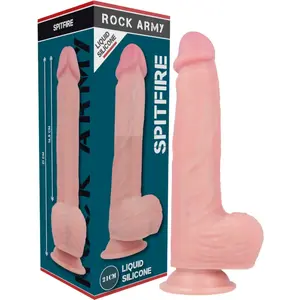 Gode en Silicone Liquide Premium Spitfire 21 cm - Rock Army pas cher