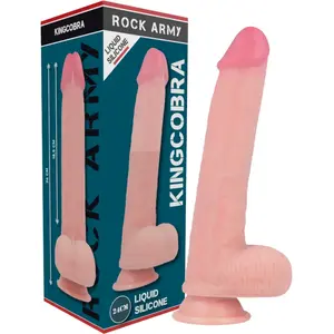 Kingcobra Silicone Premium Réaliste 24 cm   Collection Rock Army pas cher