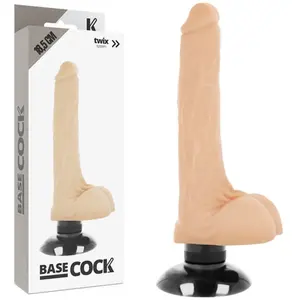 Vibromasseur Réaliste 2-en-1 BASECOCK pour Sensations Intenses - T1 pas cher