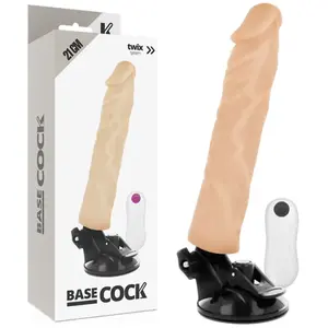 Comparateur de prix : Basecock Vibrateur réaliste télécommandé Naturel 21cm 1pc