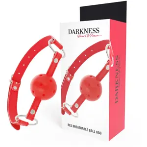 DARKNESS MORDAZA TRANSPIRABLE ROJO pas cher