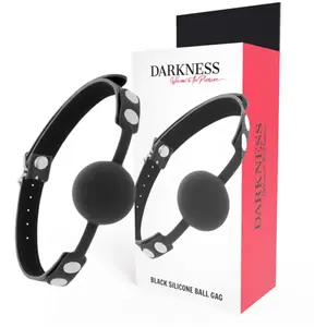 Comparateur de prix : Bâillon en Silicone Élégant pour Jeux Coquins - DARKNESS - Noir