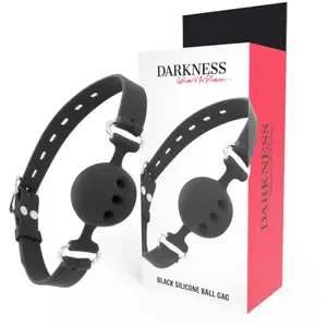 Comparateur de prix : Bâillon en Silicone Respirant pour Jeux Coquins - DARKNESS - Noir