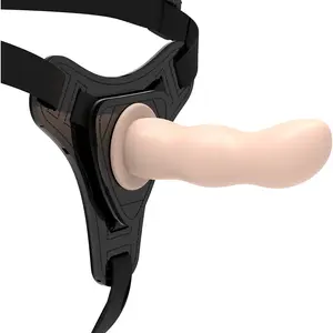 Harnais Pénétrant Silicone 12,5 cm - Expérience Sensuelle - Beige pas cher