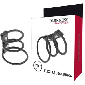 Comparateur de prix : DARKNESS SET DE 3 ANILLAS PENE FLEXIBLE