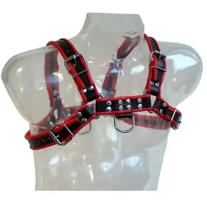 Harnais BDSM en Cuir avec Chaînes Métalliques Ajustables - TUVendu parplaisir-up