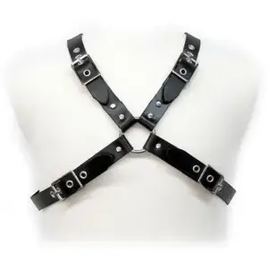 Harnais en Cuir Homme Ajustable pour Pratiques BDSM - TUVendu parplaisir-up