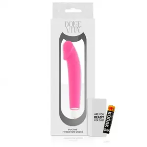Dolce Vita Vibrateur réaliste en silicone rose 1pc pas cher