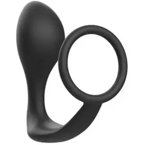 Addicted Toys Anal Plug avec Anneau En Silicone Noir 1utVendu parplaisir-up