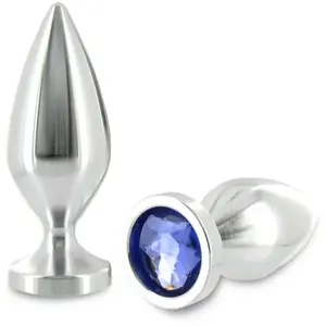 Comparateur de prix : Metal Hard Anal Plug Aliminum Crystal Color Medium 8,89cm 1ut