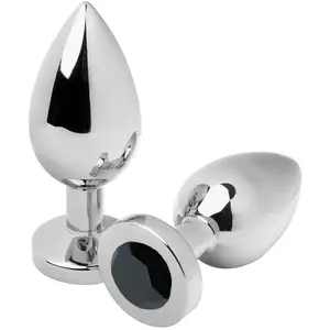 Comparateur de prix : Metal Hard Anale Plug Diamond Noir Medium 7.62cm 1ut