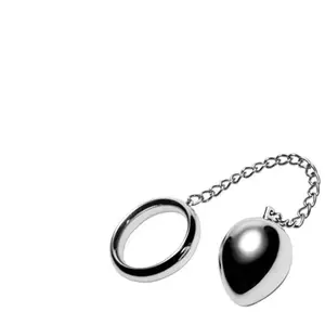 Comparateur de prix : Metal Hard Cock Ring 40mm Chaîne avec Boule Métal 1ut