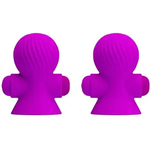 Pretty Love Stimulateurs Mamelons 12 Modes Vibration Lilas 2uts pas cher