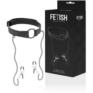 Anneau Billon avec Pinces Télémont - Collection Fetish Submissive pas cher