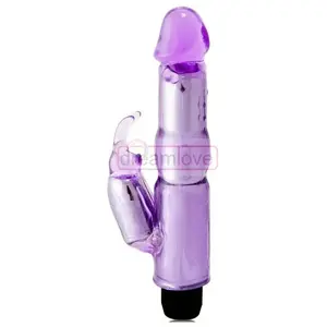 Vibrateur Rabbit Fantasy avec Stimulateur Clitoridien Intégré - VioletVendu parplaisir-up