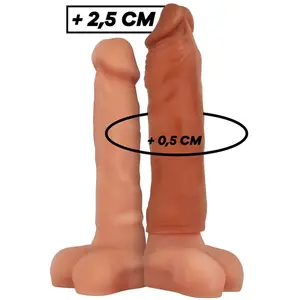 Comparateur de prix : VirilXL Extension de Pénis Marron en Silicone Liquide V5