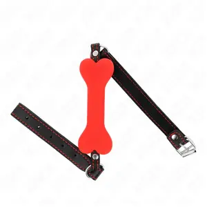 Comparateur de prix : Gag Os Rouge 12 cm pour Soumission et Silence - KINK - Rouge