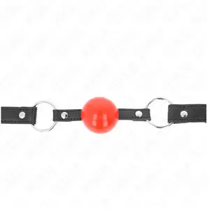Comparateur de prix : Bâillon Boule 4 cm avec Serrure et Bracelet Noir 60 x 2 cm - Noir