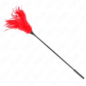 Comparateur de prix : Plumes de Chatouilles Rouges 45 cm pour Sensations Intenses - Rouge
