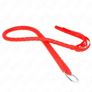 KINK Fouet Serpent avec Anneau Rouge 65 cm Puissance et Élégance - Rouge pas cher