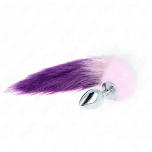 Comparateur de prix : KINK Plug Anal Taille L avec Queue Synthétique Violet pour Plaisir et ...