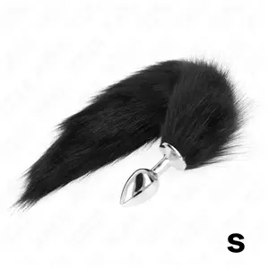 KINK Plug Anal Taille S avec Queue Synthétique 40 cm Noir - Plaisir et...Vendu parplaisir-up