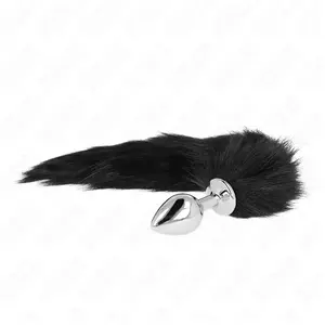 KINK Plug Anal Taille M avec Queue Synthétique 40 cm Noir - Plaisir et...Vendu parplaisir-up