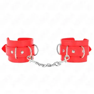 Comparateur de prix : Poignets Ajustables KINK Rouge pour BDSM Confort et Sécurité - Rouge