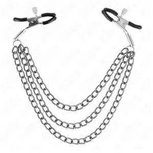 Comparateur de prix : Pinces à Métier avec 3 Chaînes Noires 20/23/28 cm - KINK - Noir