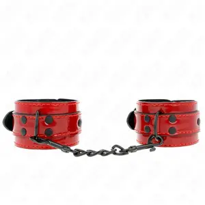 Comparateur de prix : Poignets Rouge Foncé 23x5 cm   Confort et Sécurité pour BDSM - Rouge