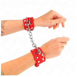 Comparateur de prix : Bracelets BDSM avec Double Ligne de Clous Réglables Rouge KINK - Rouge