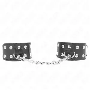Comparateur de prix : Bracelets BDSM avec Double Ligne de Clous Réglables Noir - Noir