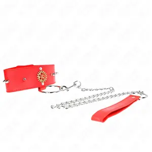 Comparateur de prix : KINK Collier Diamants Rouges avec Ceinture Ajustable 65 cm pour Élégan...