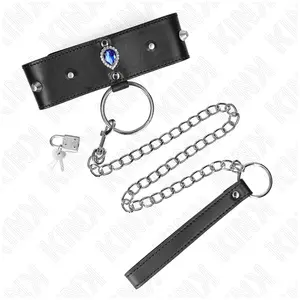 Comparateur de prix : Collier Ajustable 65 cm avec Bracelet Diamants Bleus KINK - Bleu