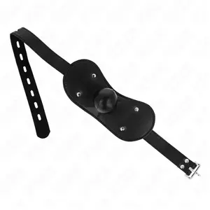 Masque Boucles Ball Gag avec Serrure Réglable 42-60 cm - KINK pas cher