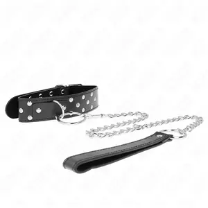 Comparateur de prix : Collier Rivet Anneau avec Ceinture Ajustable 65 cm Noir - Noir