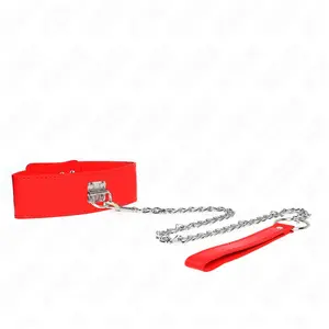 Comparateur de prix : KINK Collier avec Ceinture Ajustable 65 cm et Large Bracelet Rouge pou...