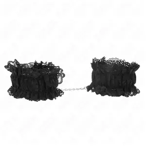 Attache-Poignets Élastiques en Dentelle Noir KINK pour BDSM Élégant et...Vendu parplaisir-up