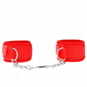 Poignets en néoprène rouge 42x5 cm KINK - Confort, Contrôle et Sécurit... pas cher