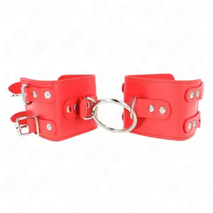 Comparateur de prix : KINK Appui-Poignets Fixes avec Anneau et Clous Réglables Rouge 17-22 c...