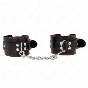 Comparateur de prix : Appui-Poignets Noir Doublure Rouge Réglables 20-28 cm x 5,5 cm - Noir