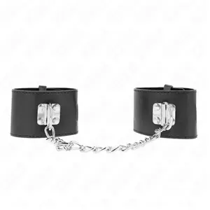 Comparateur de prix : KINK Appui-Poignets Fixes avec Chaîne 30 cm et Cadenas Noir Réglable 1...