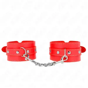 Comparateur de prix : Poignets fins ajustables KINK Rouge 21-33 cm pour BDSM et Jeux de Rôle...