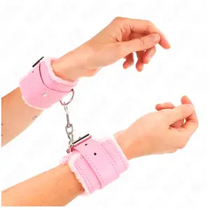 Comparateur de prix : KINK Appui-Poignets Doublés de Fourrure Rose avec Ceinture Ajustable 1...