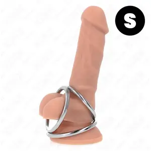 Comparateur de prix : Anneau Pénis en Métal Triple Chrome 3,2-4,5 cm KINK