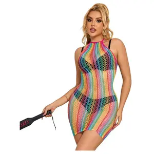 SUBBLIME Robe Réseille Arc-en-Ciel Sublime Taille Unique - Élégance et... pas cher